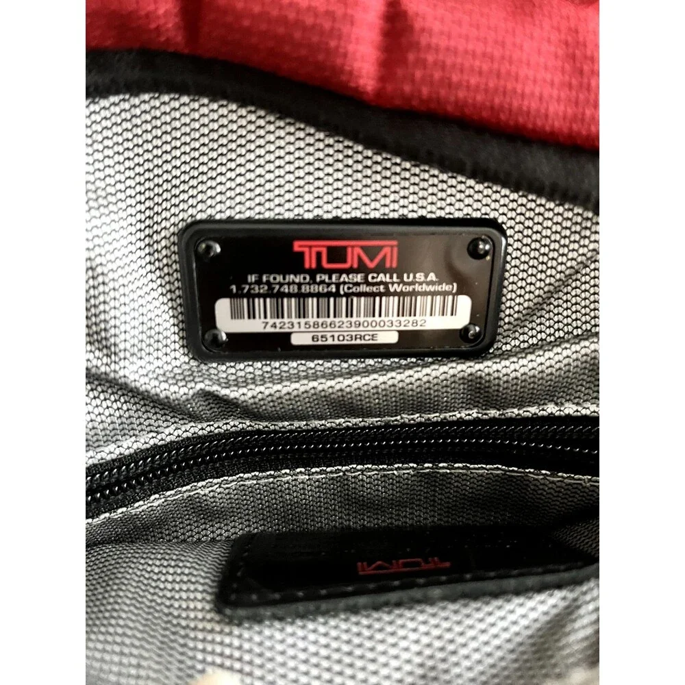 TUMI Ducati Shoulder Messenger Bag Red Crossbody